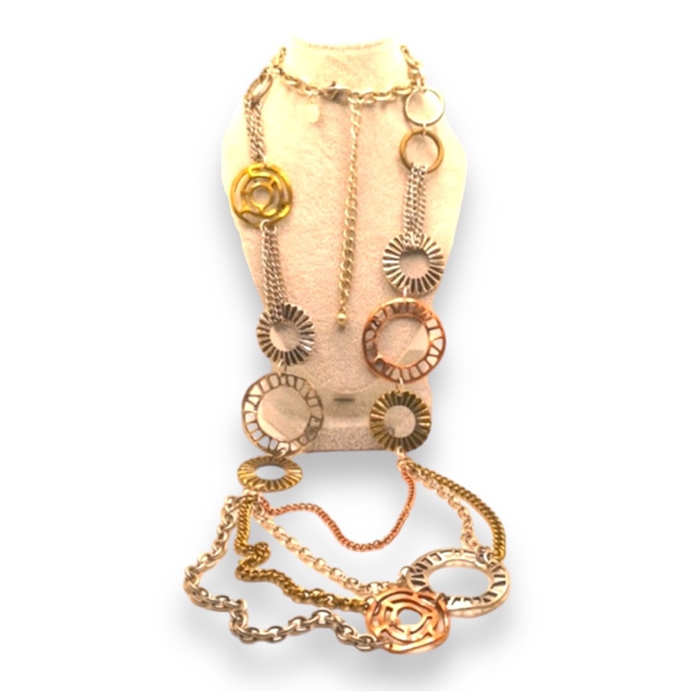 Vintage long statement necklace